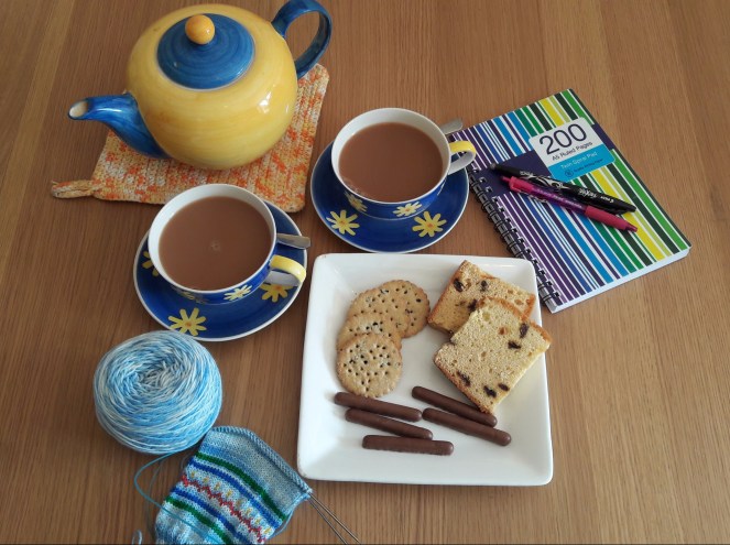 Knit-Tea Retreat planning meeting